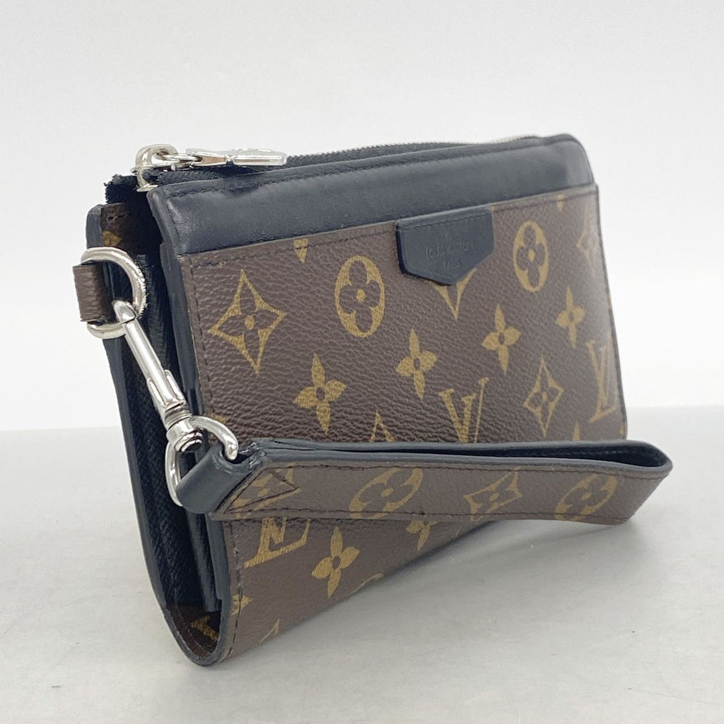 Louis Vuitton Wallet Monogram Macassar Zippy Dragonne Brown Black — view 2