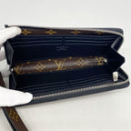Louis Vuitton Wallet Monogram Macassar Zippy Dragonne Brown Black — view 3