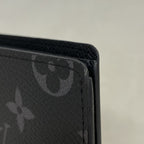 Louis Vuitton Billfold Monogram Eclipse Portefeuille Slender Black Wallet — view 6