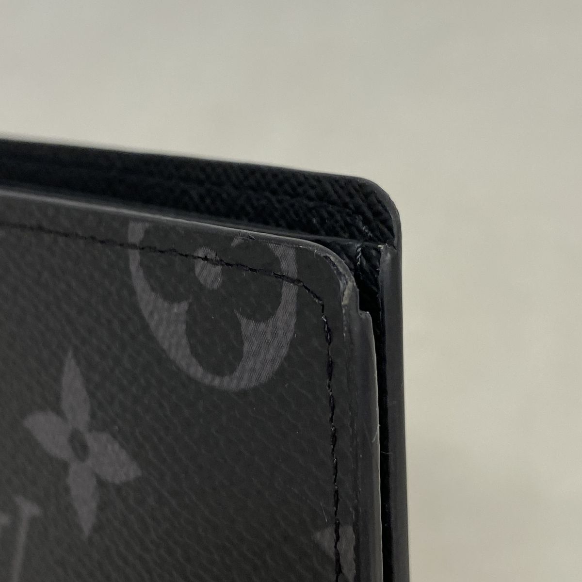 Louis Vuitton Billfold Monogram Eclipse Portefeuille Slender Black Wallet — view 6