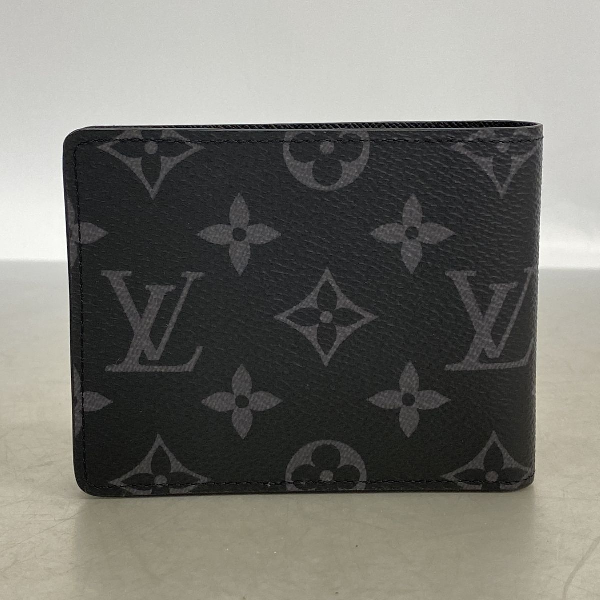 Louis Vuitton Billfold Monogram Eclipse Portefeuille Slender Black Wallet — view 7