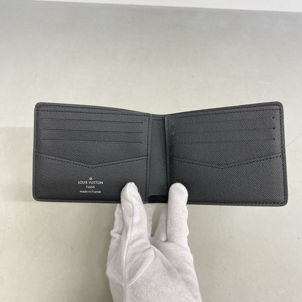 Louis Vuitton Billfold Monogram Eclipse Portefeuille Slender Black Wallet — view 3