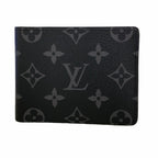 Louis Vuitton Billfold Monogram Eclipse Portefeuille Slender Black Wallet