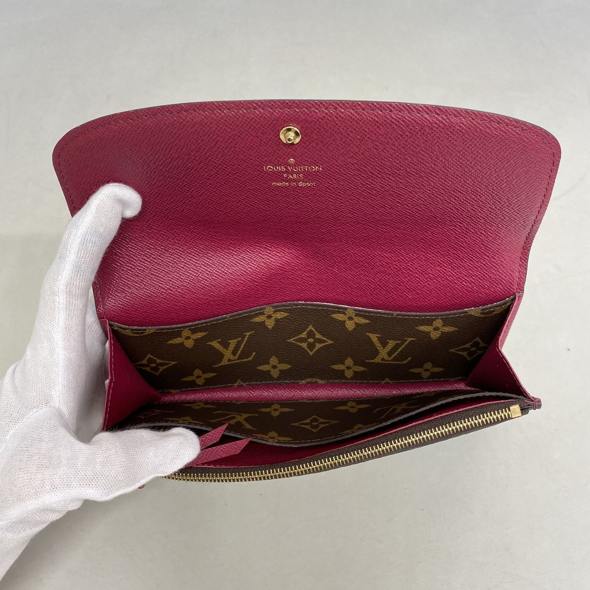 Louis Vuitton Wallet Monogram Portefeuille Emily Fuchsia — view 3