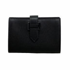 Hermes Card Case Bearn Mini Monochrome Veau Madame So Black