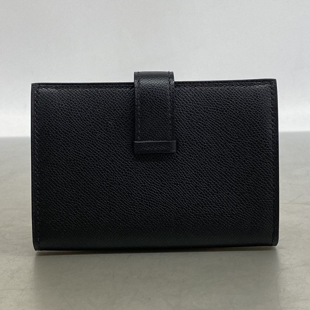 Hermes Card Case Bearn Mini Monochrome Veau Madame So Black — view 8