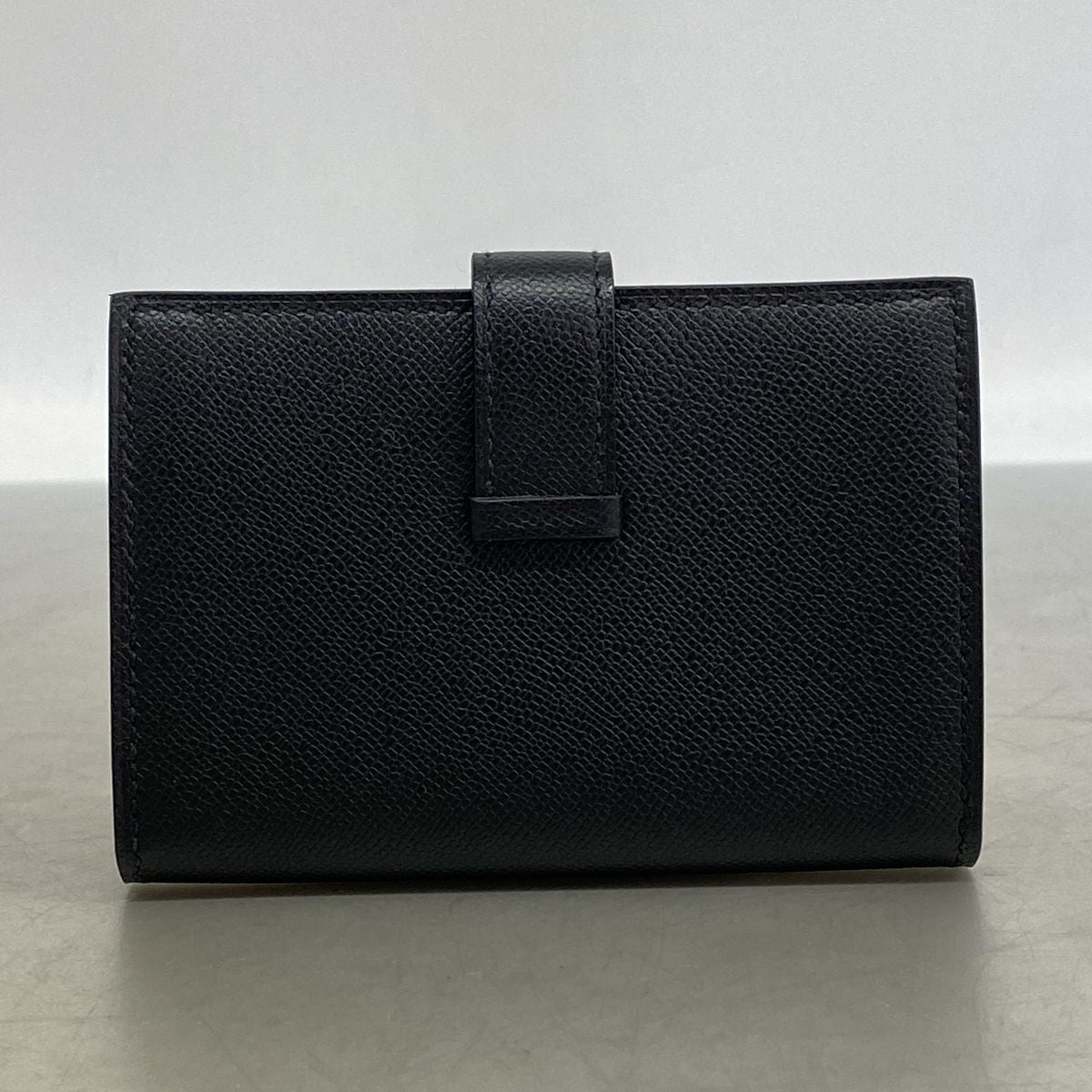 Hermes Card Case Bearn Mini Monochrome Veau Madame So Black — view 8