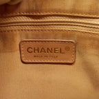 Chanel Shoulder Bag Quilted Caviar Leather Beige Champagne Gold — view 5