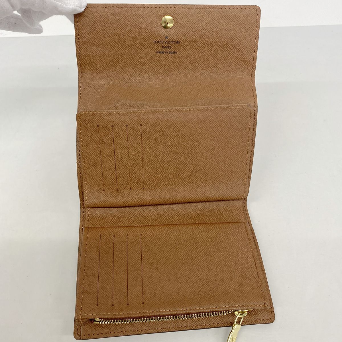 Louis Vuitton Trifold Wallet Monogram Portefeuille Alexandra Brown — view 3