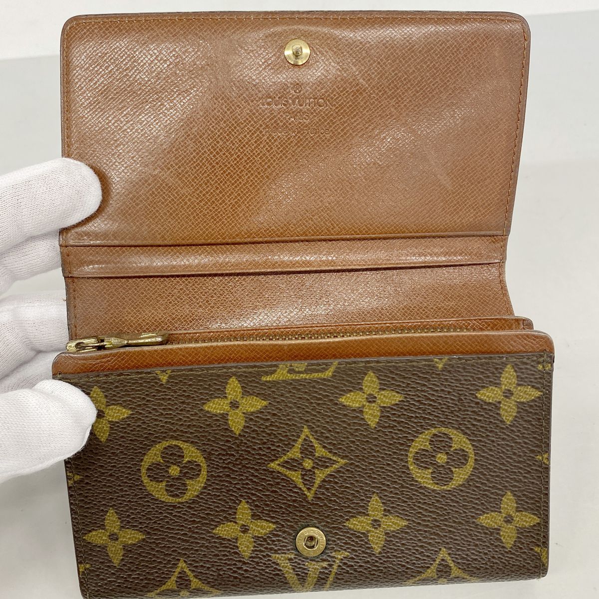 Louis Vuitton Wallet Monogram Portefeuille Tresor Brown — view 3
