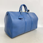 Louis Vuitton Boston Bag Epi Keepall 50 Toledo Blue — view 2