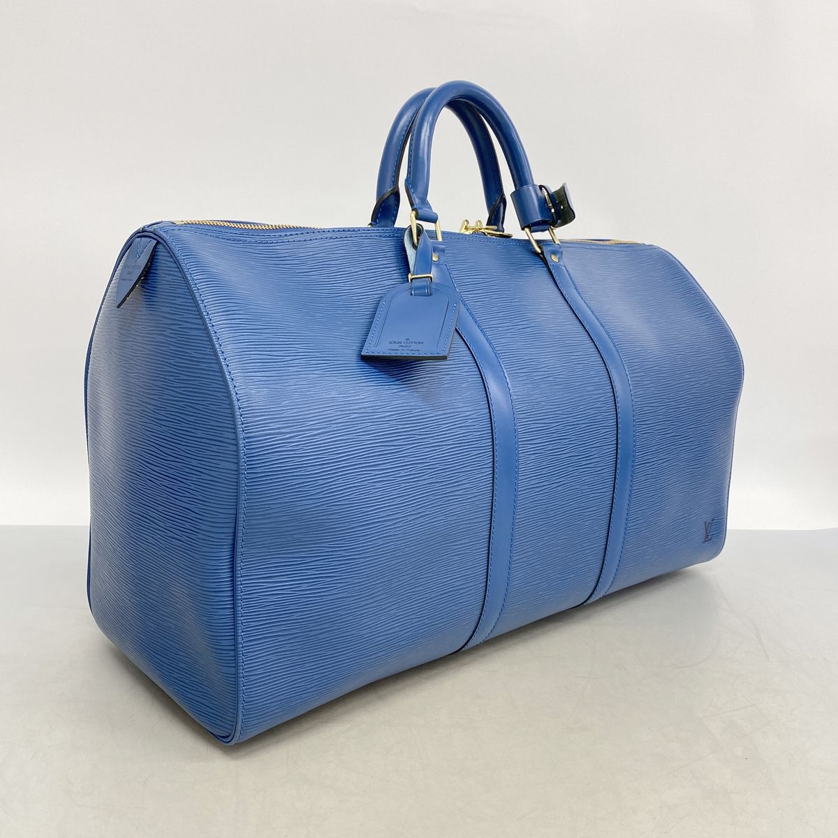 Louis Vuitton Boston Bag Epi Keepall 50 Toledo Blue — view 2