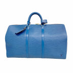 Louis Vuitton Boston Bag Epi Keepall 50 Toledo Blue