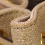 Louis Vuitton Handbag Monogram Empreinte Bicolor Nano Noe Tourterelle Cream — view 7