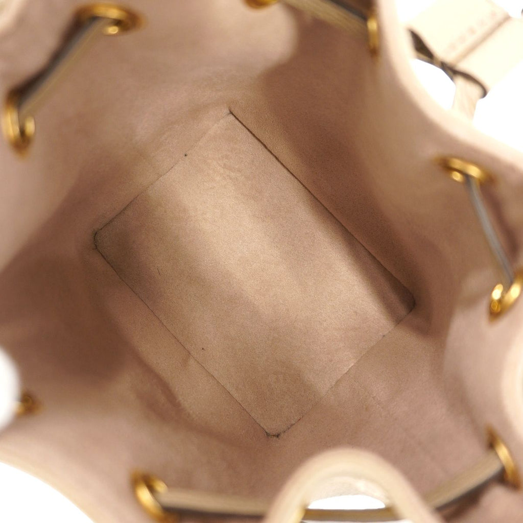 Louis Vuitton Handbag Monogram Empreinte Bicolor Nano Noe Tourterelle Cream — view 4