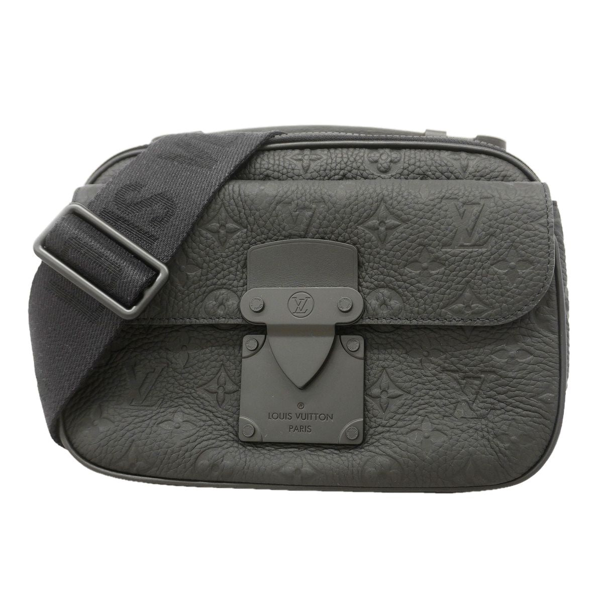 Louis Vuitton Handbag Monogram Taurillon S Rock Messenger Black 2-Way Bag