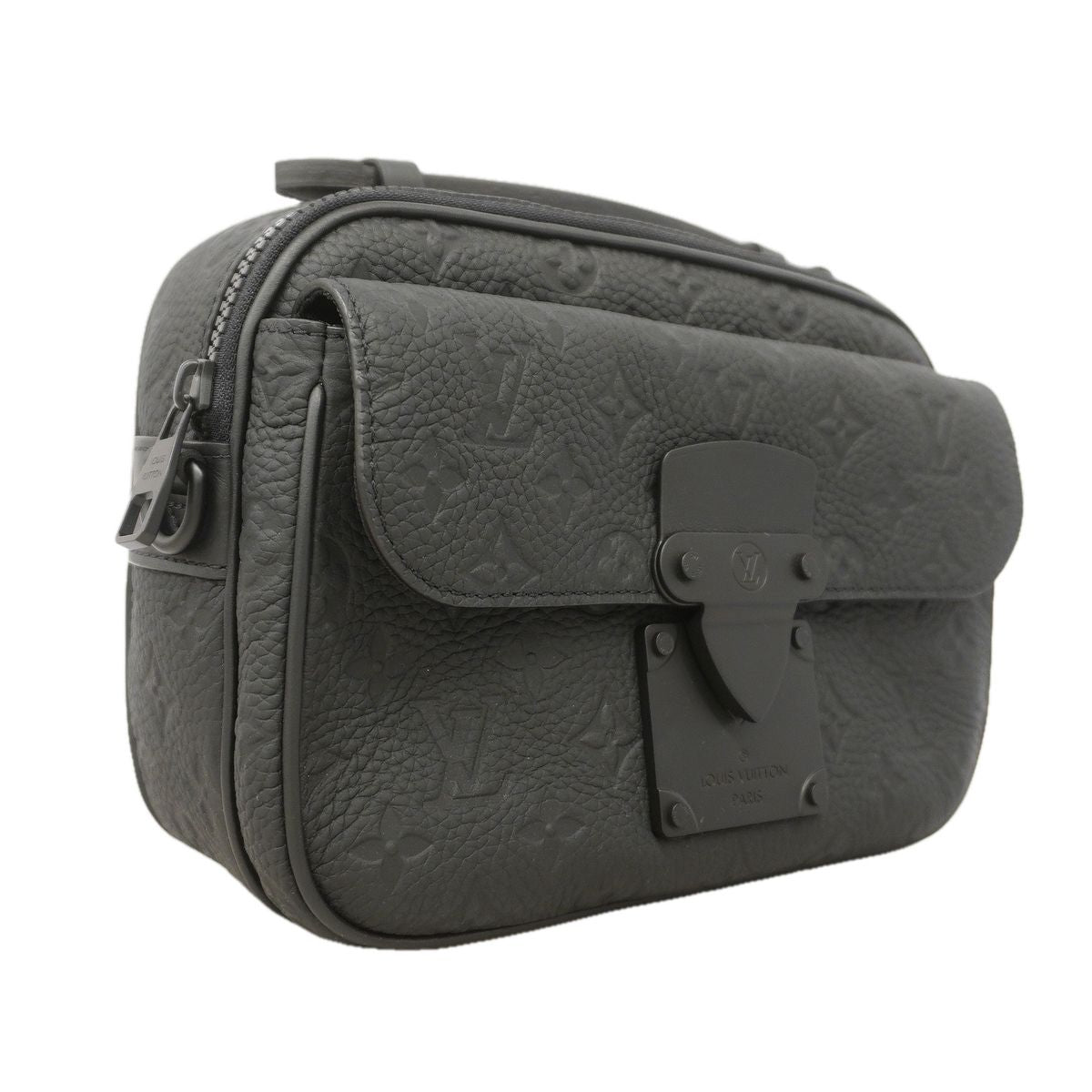 Louis Vuitton Handbag Monogram Taurillon S Rock Messenger Black 2-Way Bag — view 2