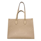 Louis Vuitton Tote Bag Monogram Empreinte On The Go MM Tourterelle 2-Way