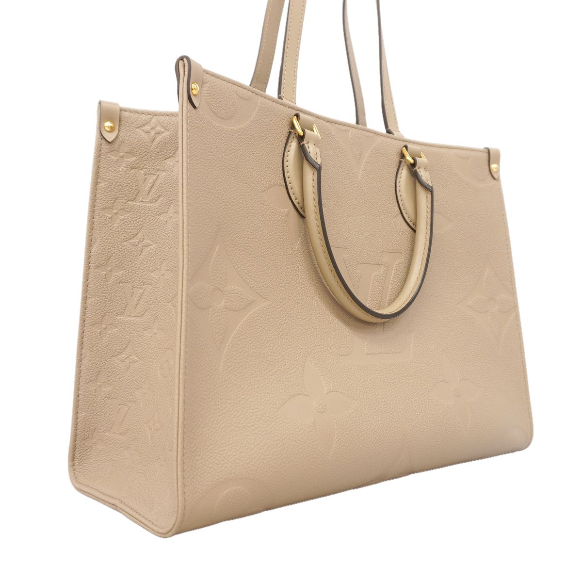 Louis Vuitton Tote Bag Monogram Empreinte On The Go MM Tourterelle 2-Way — view 2