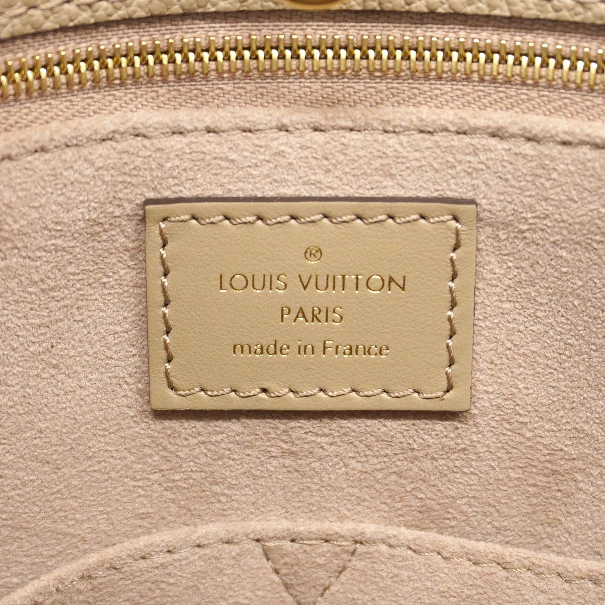 Louis Vuitton Tote Bag Monogram Empreinte On The Go MM Tourterelle 2-Way — view 5