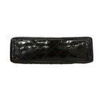 Chanel Shoulder Bag Maxi Quilted Patent Leather Black Silver — view 3