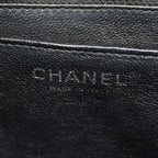 Chanel Shoulder Bag Maxi Quilted Patent Leather Black Silver — view 5
