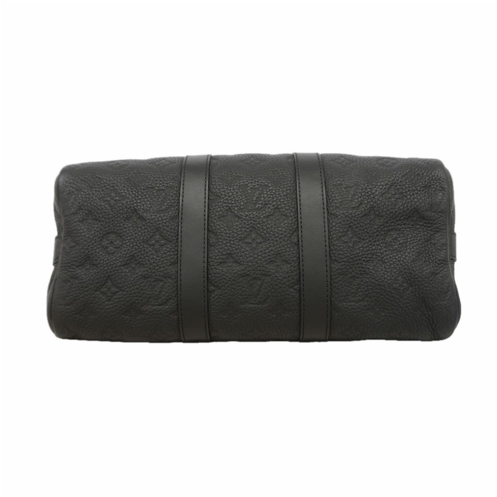 Louis Vuitton Handbag Monogram Taurillon Keepall Bandouliere 35 Black 2-Way Bag — view 3