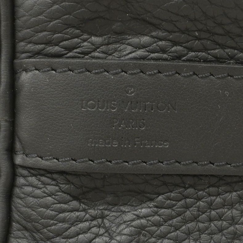 Louis Vuitton Handbag Monogram Taurillon Keepall Bandouliere 35 Black 2-Way Bag — view 5