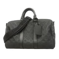 Louis Vuitton Handbag Monogram Taurillon Keepall Bandouliere 35 Black 2-Way Bag