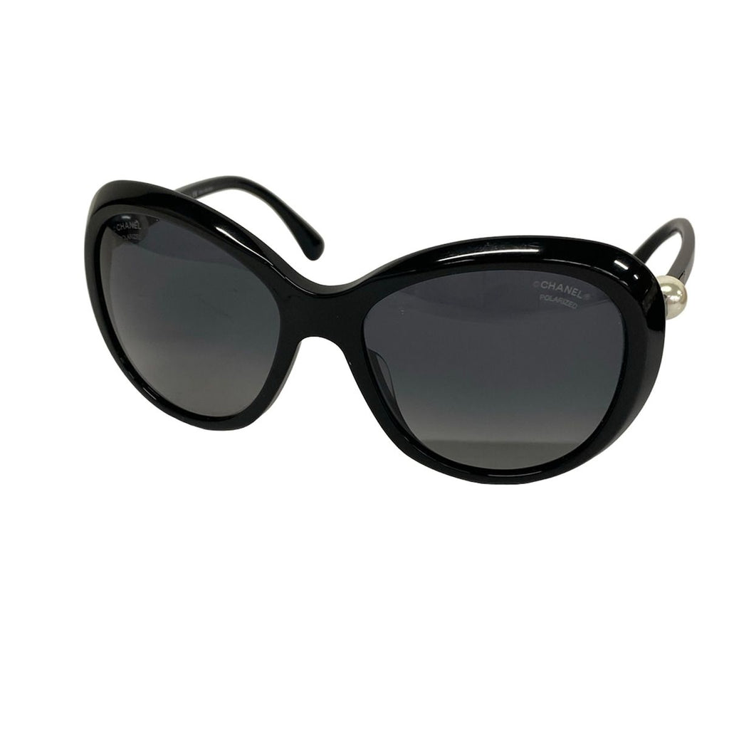 Chanel Sunglasses Dark Gray Black Pearl Eyewear
