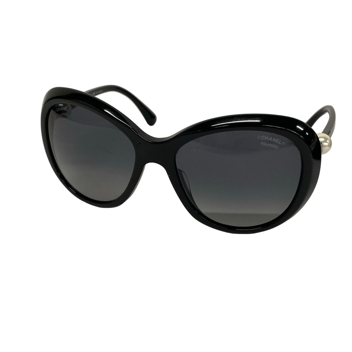 Chanel Sunglasses Dark Gray Black Pearl Eyewear
