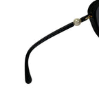 Chanel Sunglasses Dark Gray Black Pearl Eyewear — view 4