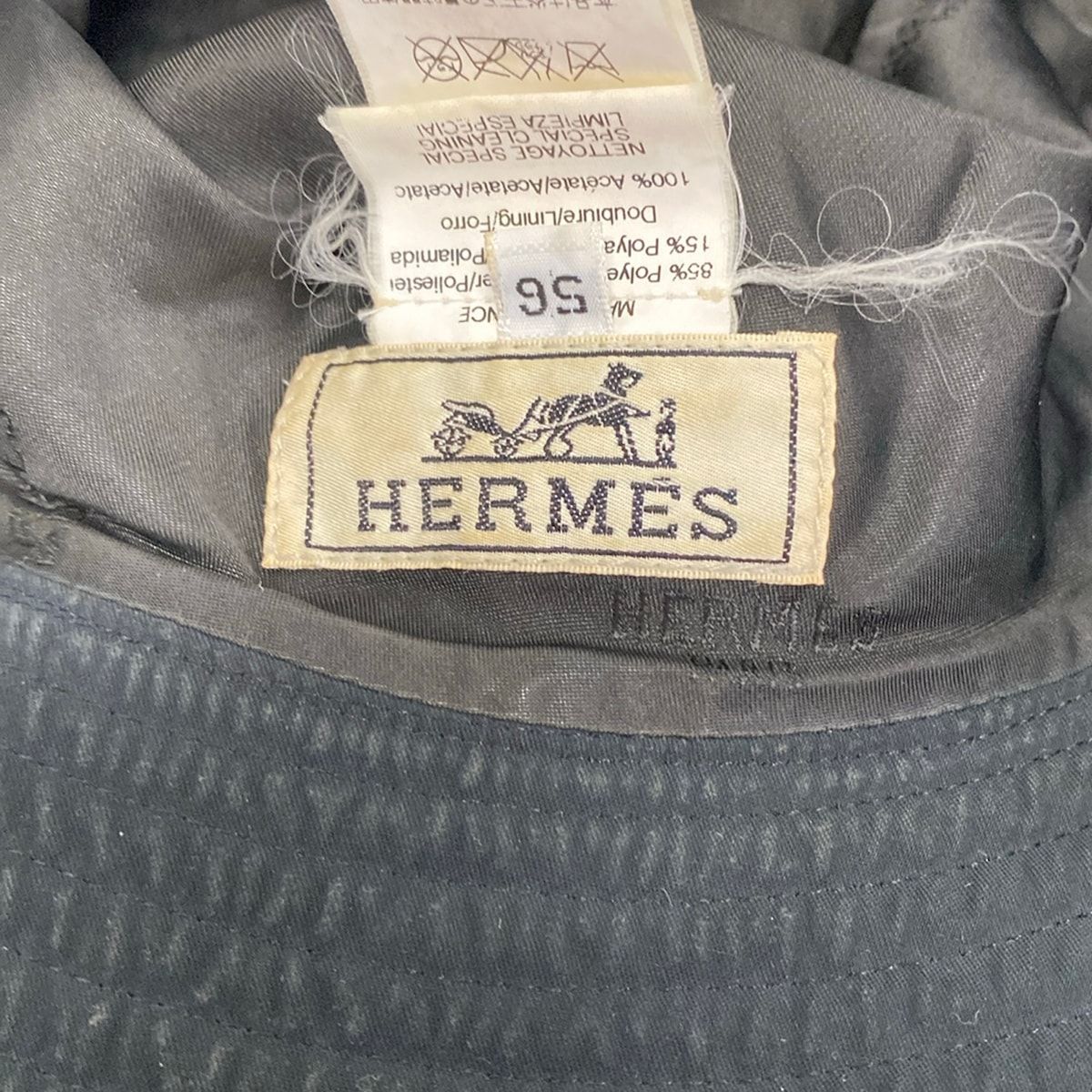 Hermes Hat 56 Black — view 5