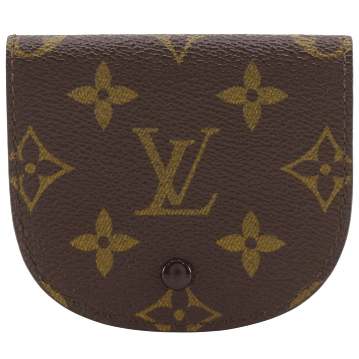 Louis Vuitton Porte Monnaie Guze Vintage Monogram Canvas Brown Coin Purse