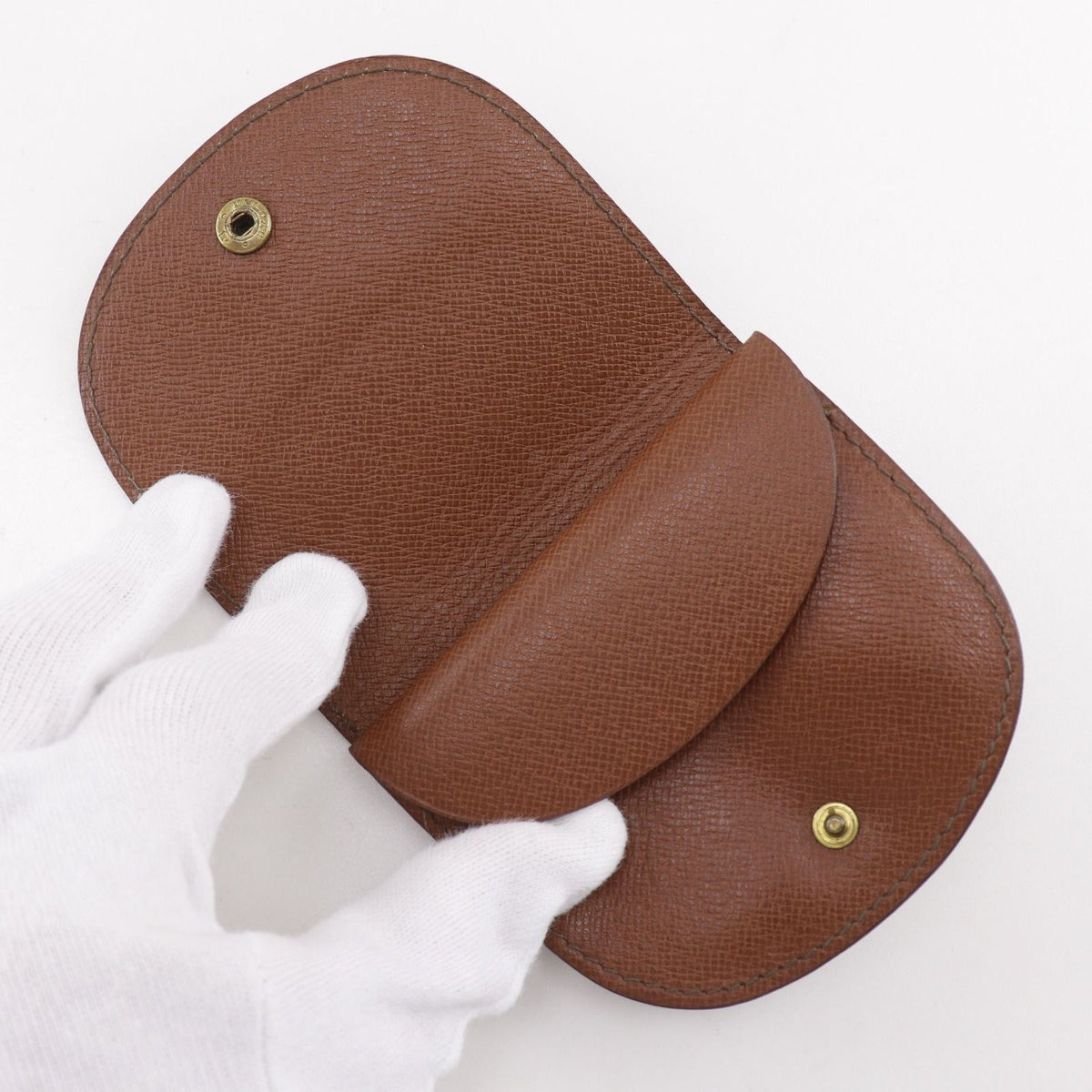Louis Vuitton Porte Monnaie Guze Vintage Monogram Canvas Brown Coin Purse — view 8