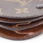 Louis Vuitton Porte Monnaie Guze Vintage Monogram Canvas Brown Coin Purse — view 4