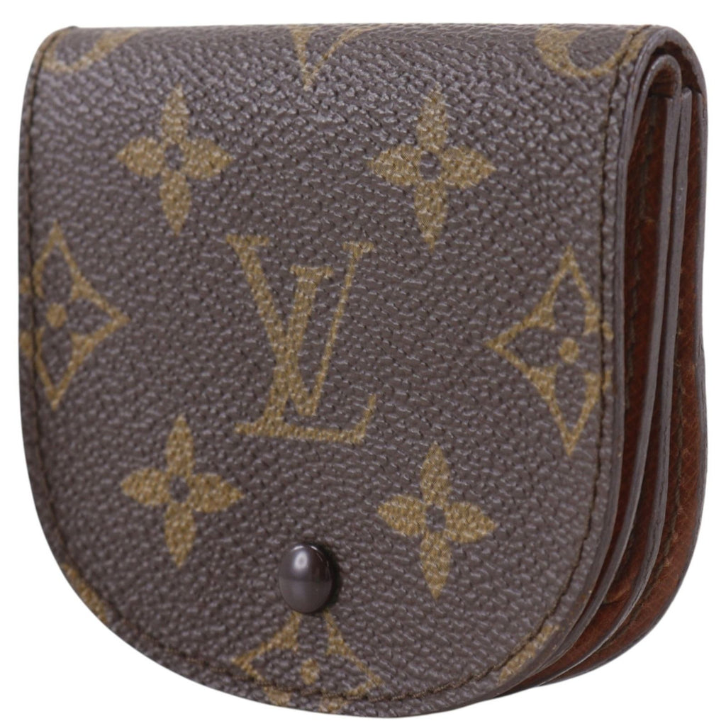 Louis Vuitton Porte Monnaie Guze Vintage Monogram Canvas Brown Coin Purse — view 2