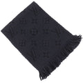 Louis Vuitton Logomania Scarf Monogram Wool Navy