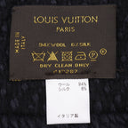 Louis Vuitton Logomania Scarf Monogram Wool Navy — view 7