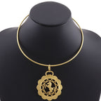 Hermes Cheval Horse Motif Bijouterie Fantaisie Vintage Gold Plated Choker — view 2