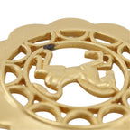 Hermes Cheval Horse Motif Bijouterie Fantaisie Vintage Gold Plated Choker — view 5