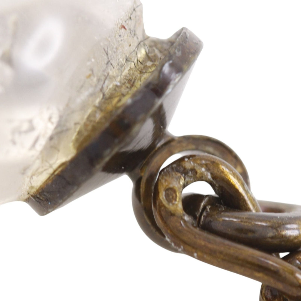 Chanel Clear Stone Gold Plated Faux Pearl 97A Necklace — view 7