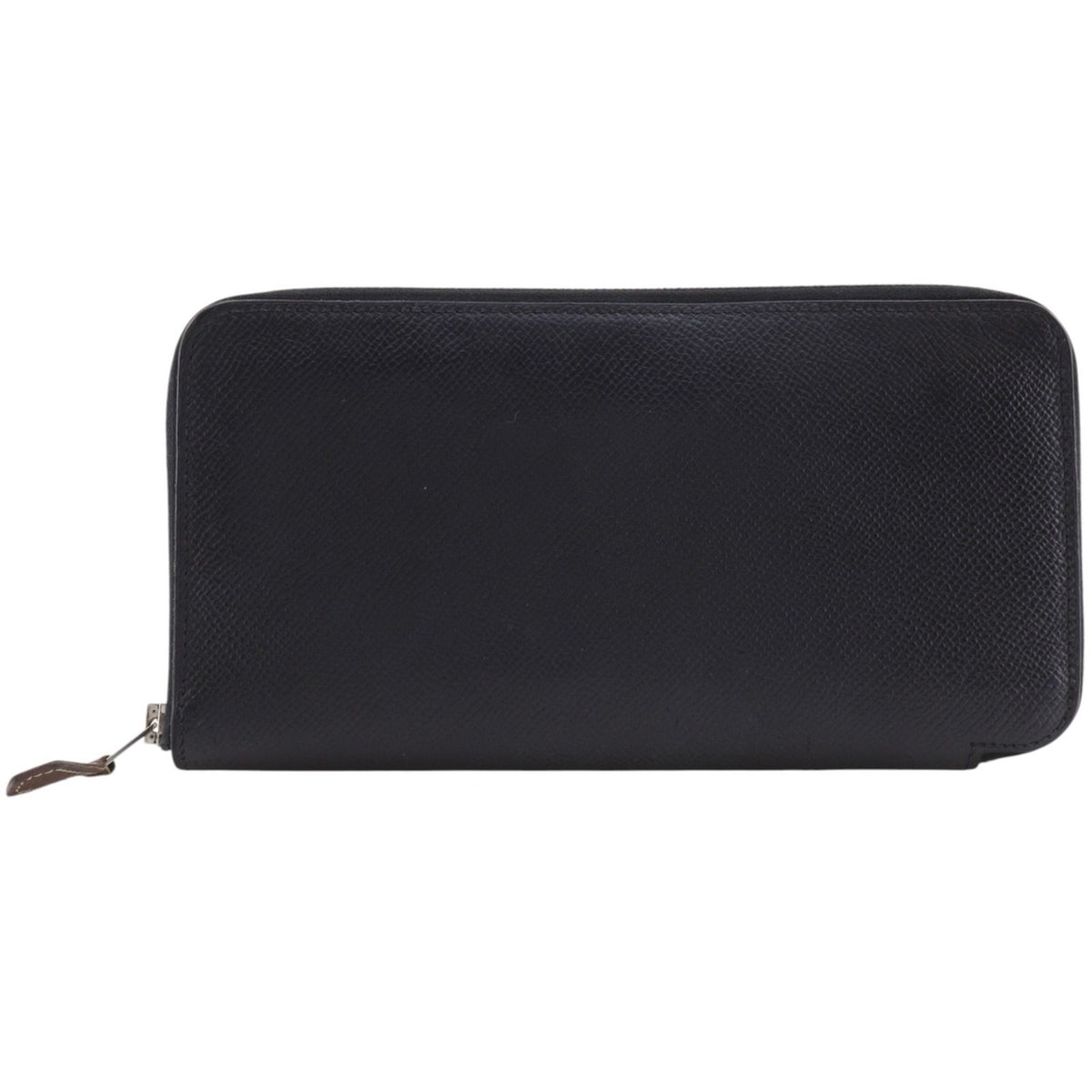 Hermes Azap Long Silk'in Veau Epsom Noir Black Wallet