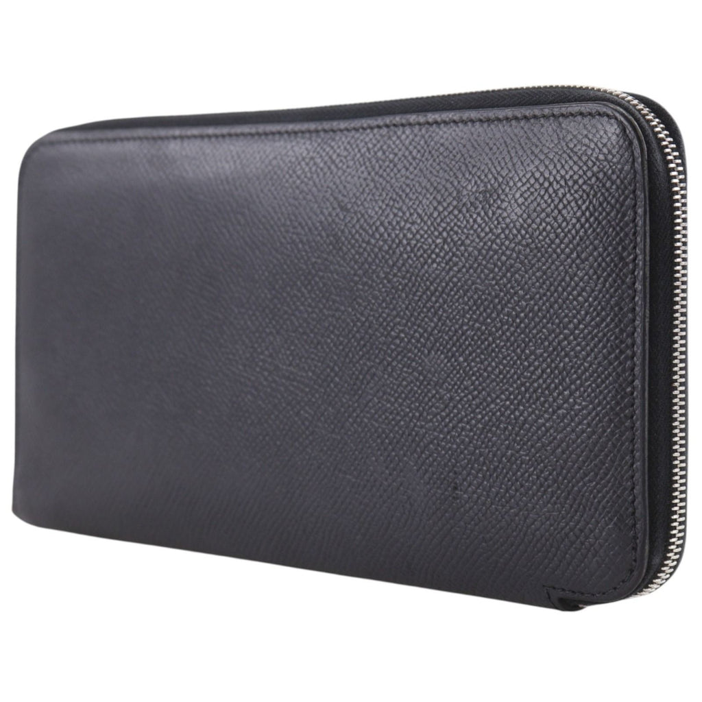 Hermes Azap Long Silk'in Veau Epsom Noir Black Wallet — view 2