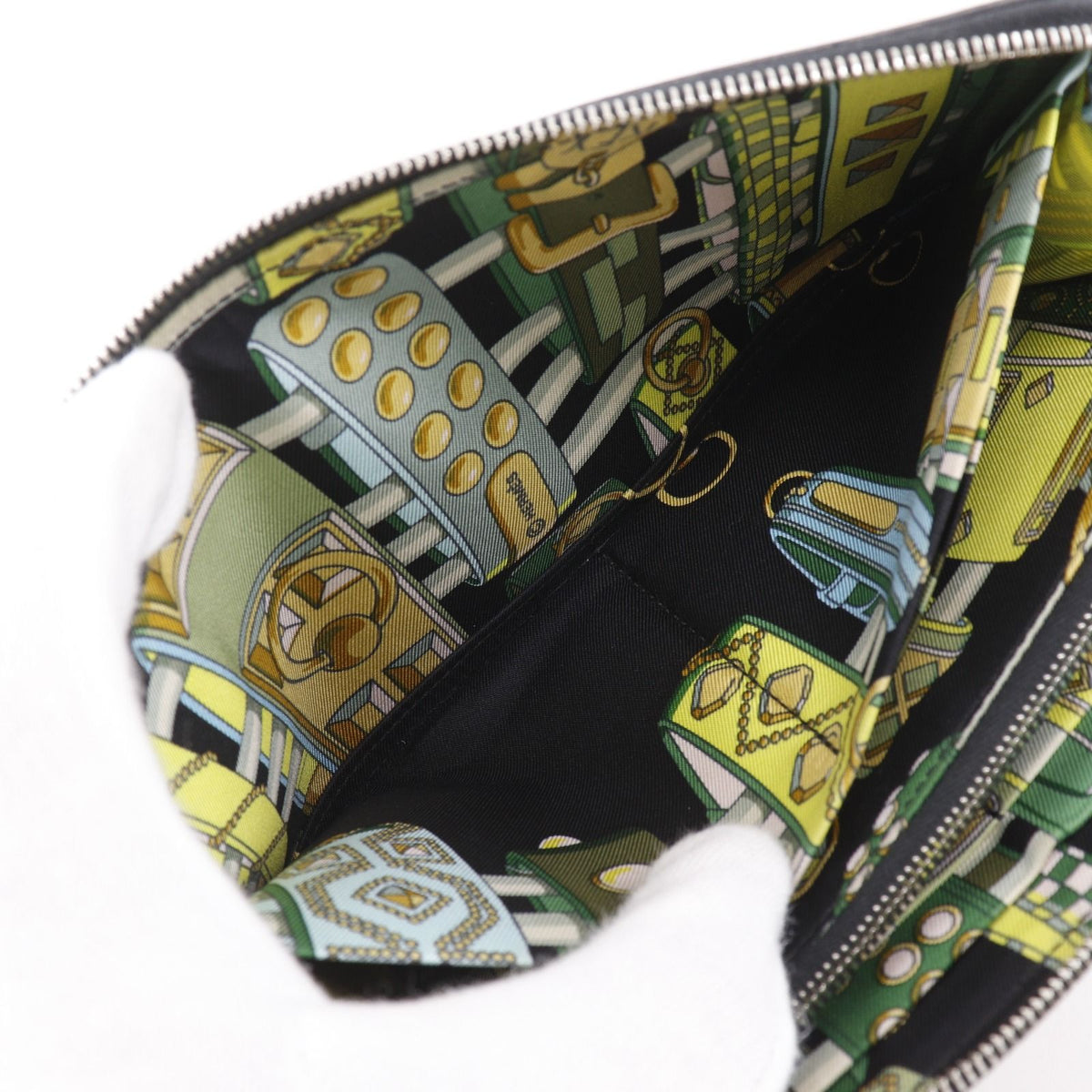 Hermes Azap Long Silk'in Veau Epsom Noir Black Wallet — view 5