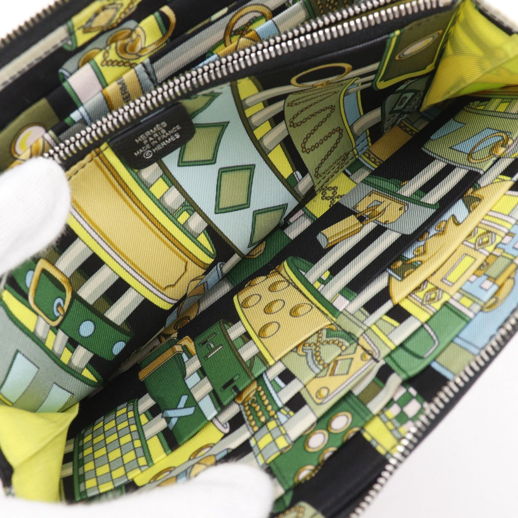 Hermes Azap Long Silk'in Veau Epsom Noir Black Wallet — view 8
