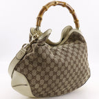 Gucci Bamboo GG Canvas Brown Shoulder Bag — view 3