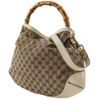 Gucci Bamboo GG Canvas Brown Shoulder Bag — view 2