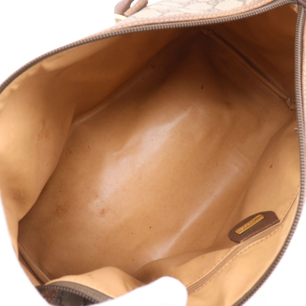 Gucci Vintage Mini Boston GG Supreme Canvas Brown Handbag — view 6