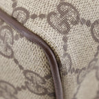 Gucci Vintage Mini Boston GG Supreme Canvas Brown Handbag — view 4